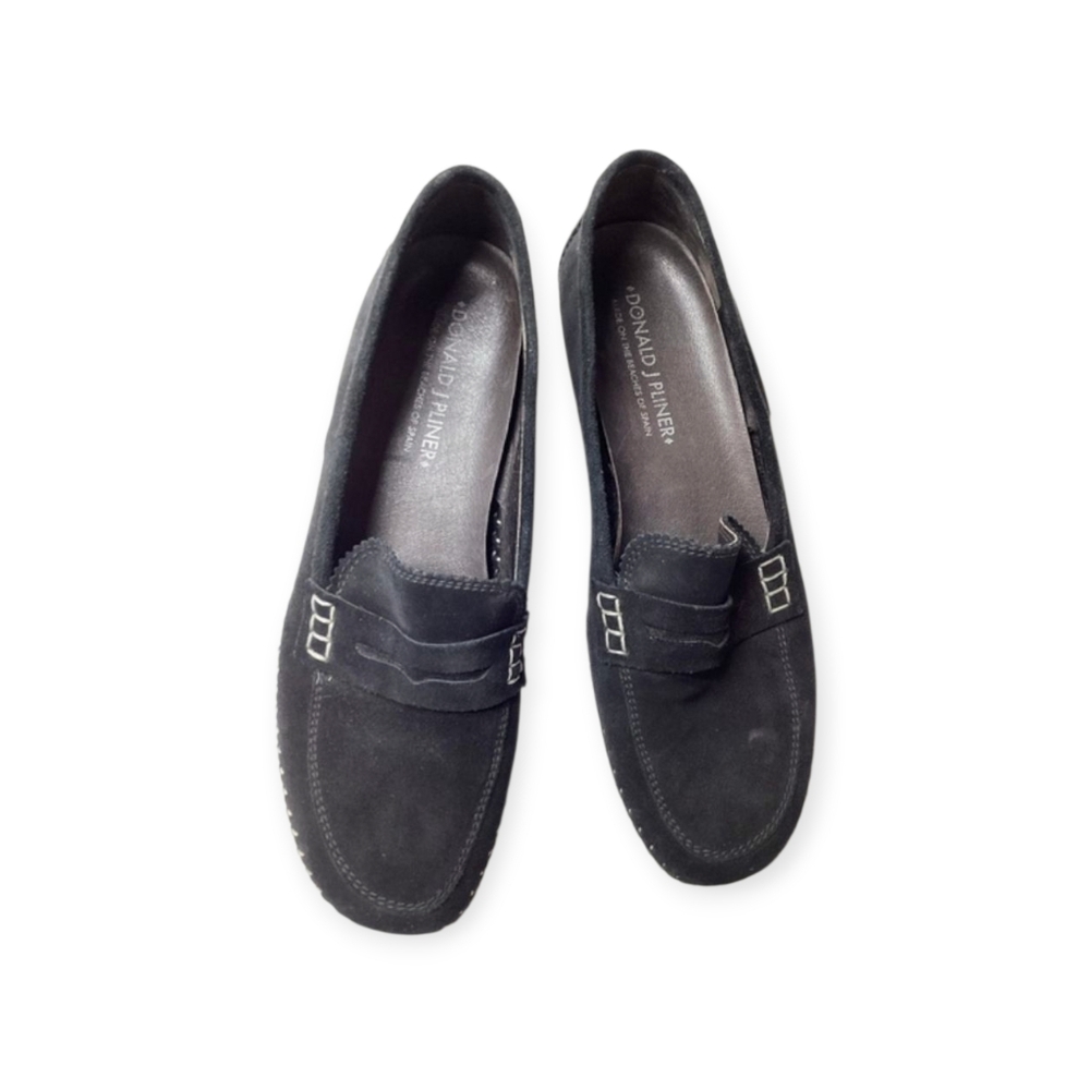 Donald J.‎ Pliner Petra Women's Dark Suede Slip-Ons Loafers